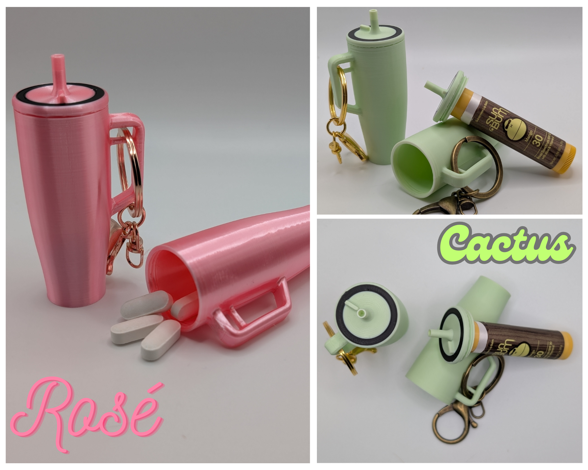 Miniature Era Tumbler Key Chain For Chapstick, Change, Pills, and More!