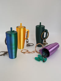 Miniature Era Tumbler Key Chain For Chapstick, Change, Pills, and More!