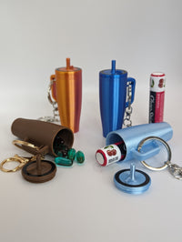 Miniature Era Tumbler Key Chain For Chapstick, Change, Pills, and More!