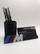 3D Printed BMW M Motorsport Business Card Holder with Tire Stack Pen Holder