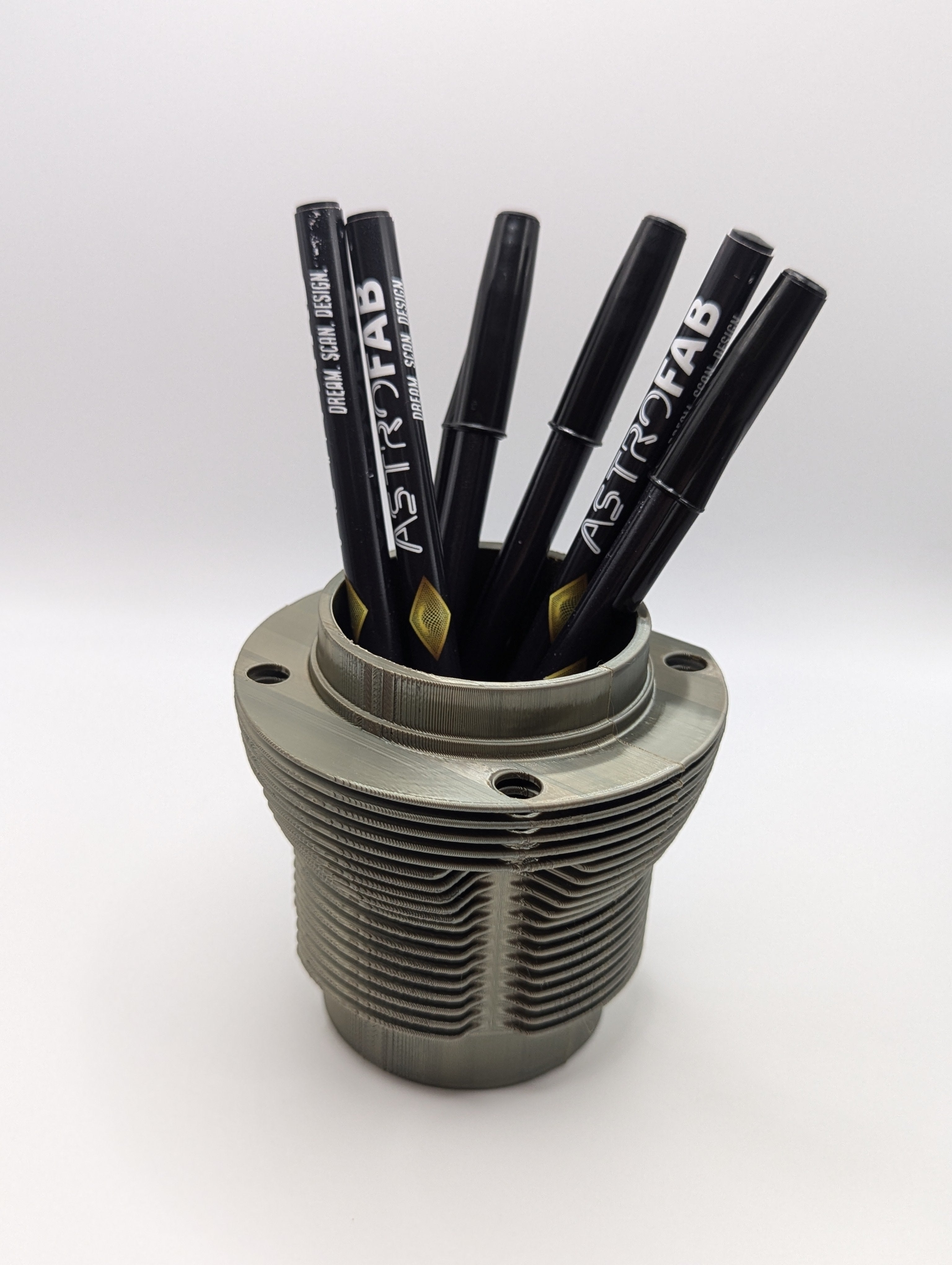 VW-Inspired 3D Printed Piston Jug Pen Holder