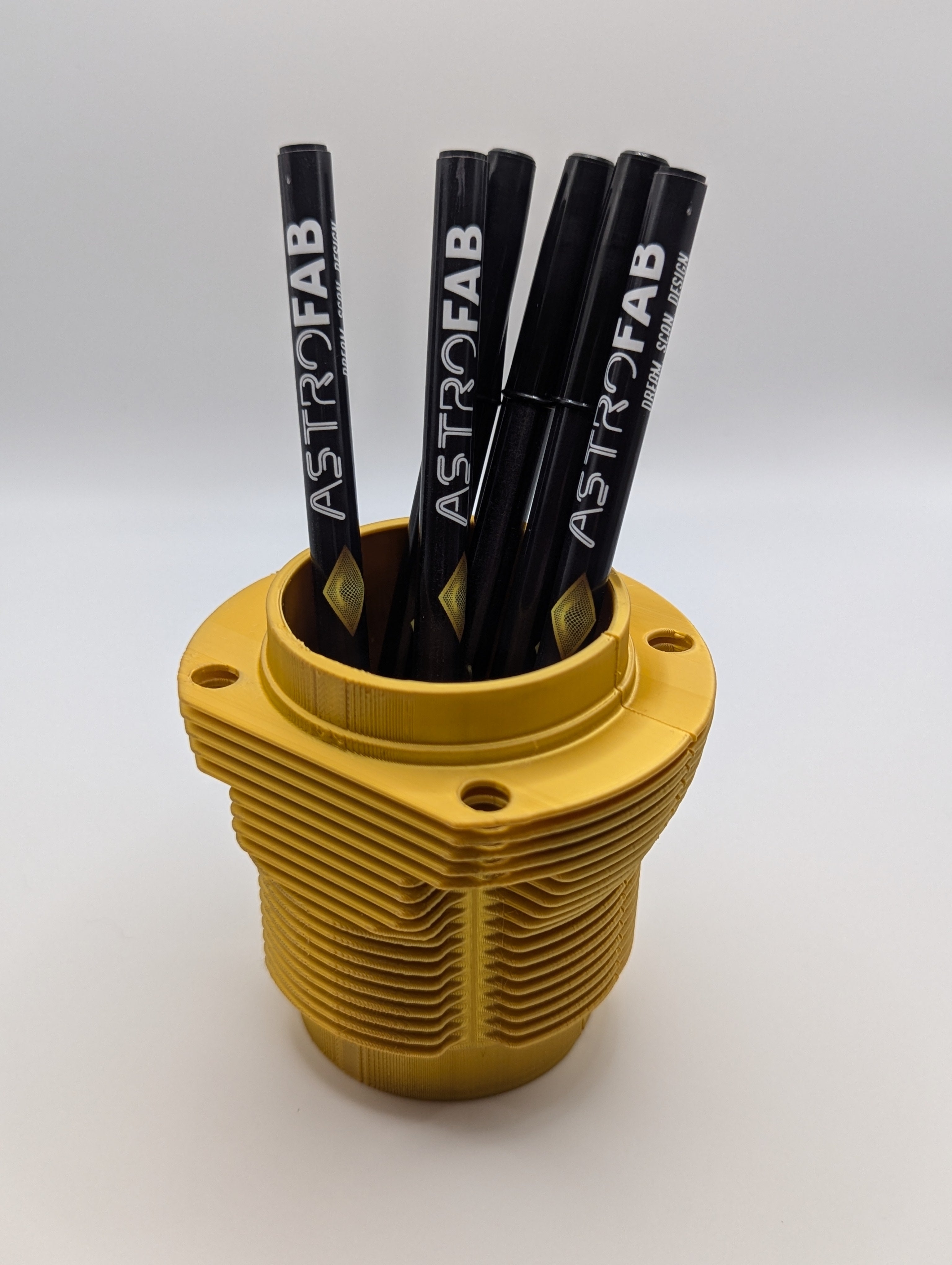 VW-Inspired 3D Printed Piston Jug Pen Holder