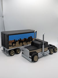 Tooned Snowman Semi Truck